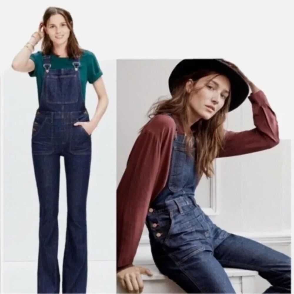 Madewell The Perfect Vintage Flare Overall in Haskins Wash